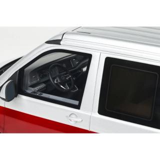 VW VOLKSWAGEN T6.1 CALIFORNIA OCEAN FORTANA RED / REFLEX SILVER 2021 \"Otto Pro\" OttO mobile 1:18 Resinemodell (Türen, Motorhaube... nicht zu öffnen!)